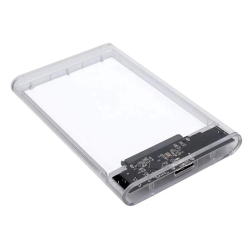 2.5'' External Hard Drive Enclosure USB 3.0 to SATA Clear Hard Disk Case for Mac OS and Windows, Supporting Max 6TB - 1