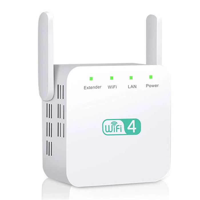 WD-611U 300Mbps 2.4GHz WiFi Extender Repeater Wireless Signal Booster Amplifier - White / US Plug - 1