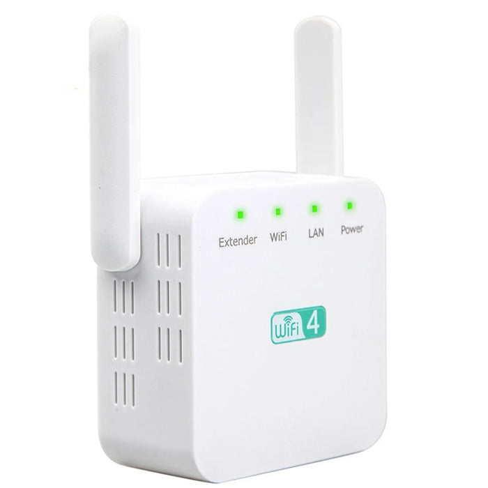 WD-611U 300Mbps 2.4GHz WiFi Extender Repeater Wireless Signal Booster Amplifier - White / US Plug - 4