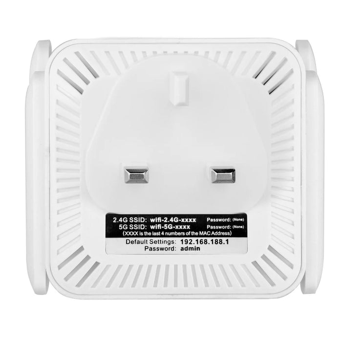 WD-611U 300Mbps 2.4GHz WiFi Extender Repeater Wireless Signal Booster Amplifier - White / US Plug - 7