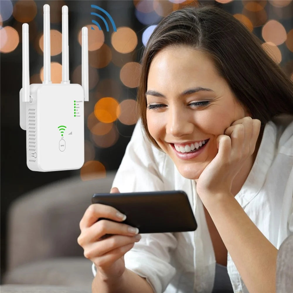 U10-300 Lightweight Repeater Wireless Router WiFi Booster 300Mbps WiFi Repeater - White / US Plug - 7