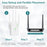 UNT-10 WiFi Repeater Router Wireless Signal Booster Dual-Band 1200Mbps WiFi Extender - White / US Plug - 3