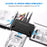 USB3.0 Hard Drive Adapter USB3.0 to SATA / IDE Converter with Power Switch Multifunctional Easy Drive Cable - UK Plug - 3