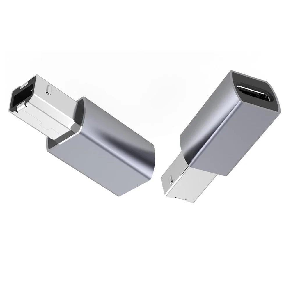 JUNSUNMAY 1Pc Type-C Female to USB 2.0 B Aluminum Alloy Converter for Electric Piano / Printer / Camera - 5