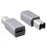 JUNSUNMAY 2Pcs Mini Adapter Type-C Female to USB 2.0 B Aluminum Alloy Converter for Electric Piano / Printer - 1