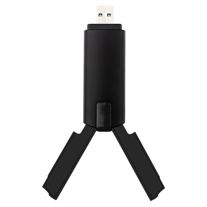 WD-AX3000 WiFi Receiver USB 3.0 WiFi6 Driver Free Wireless Network Card for Desktop PC / Laptop - Black - 3
