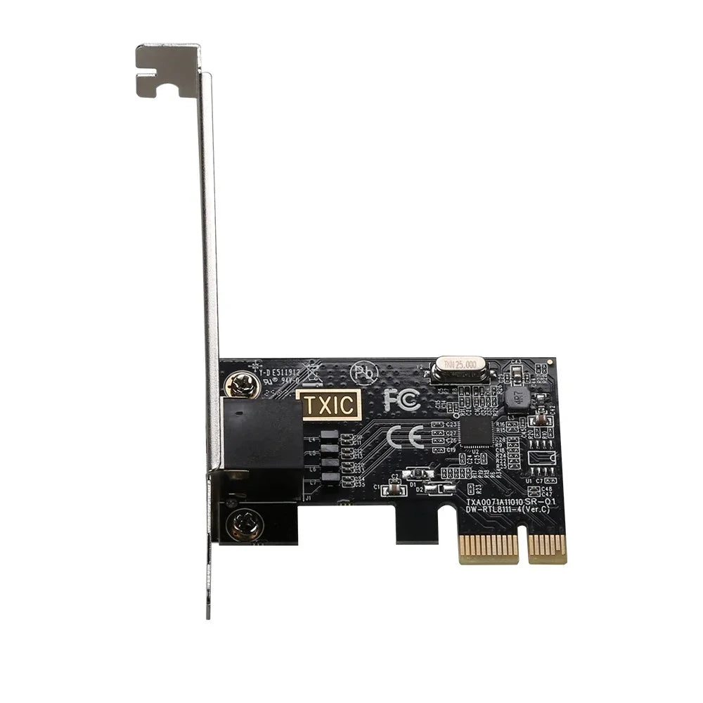 PCI-E PCIE X1 to RJ45 Ethernet 1000Mbps Gigabit Network Card for Desktop PC - 2