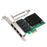 RTL8111H High Speed PCIE X1 to 4-port RJ45 Gigabit Network Card for Desktop PC - 1
