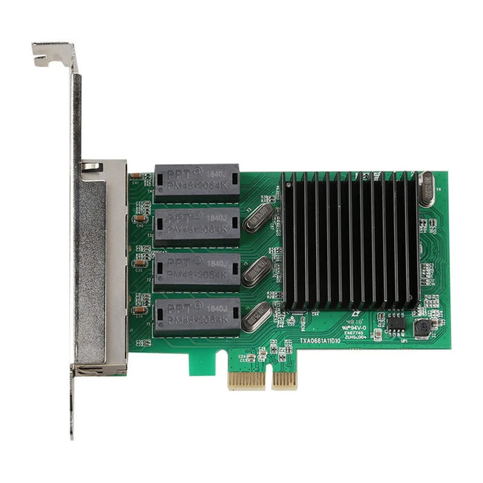 RTL8111H High Speed PCIE X1 to 4-port RJ45 Gigabit Network Card for Desktop PC - 3