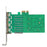 RTL8111H High Speed PCIE X1 to 4-port RJ45 Gigabit Network Card for Desktop PC - 4