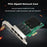 RTL8111H High Speed PCIE X1 to 4-port RJ45 Gigabit Network Card for Desktop PC - 5