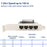 RTL8111H High Speed PCIE X1 to 4-port RJ45 Gigabit Network Card for Desktop PC - 6
