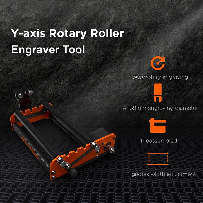 ACMER M2 Laser Rotary Roller 360-Degree Y-axis Rotary Engraving 4-138mm Carving Diameter Roller - 3