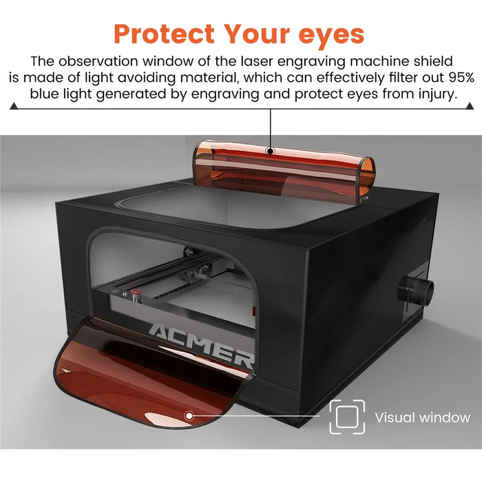 ACMER R10 Laser Engraver Enclosure Laser Cutting Machine Protective Cover - 3