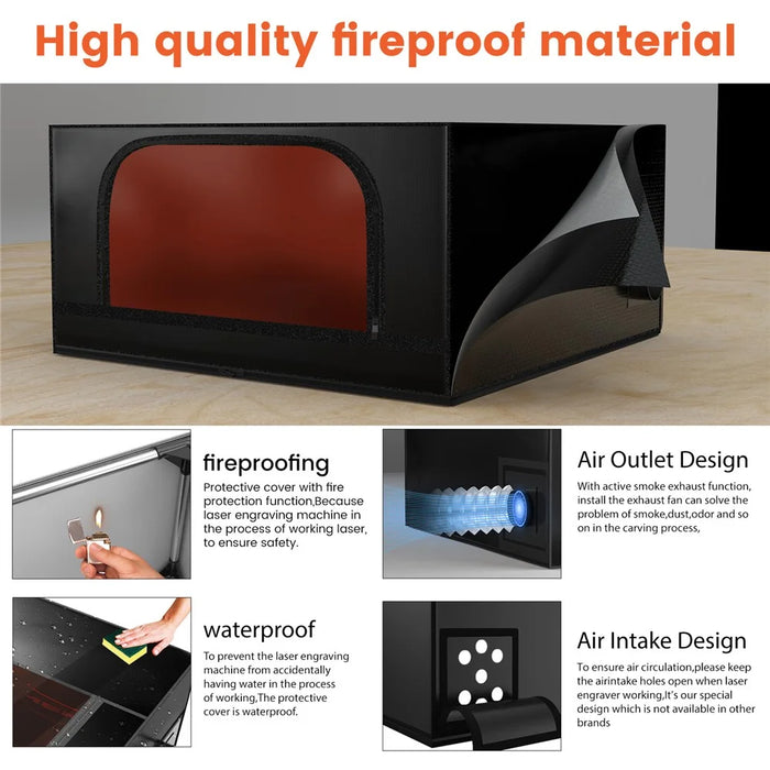 ACMER R10 Laser Engraver Enclosure Laser Cutting Machine Protective Cover - 4