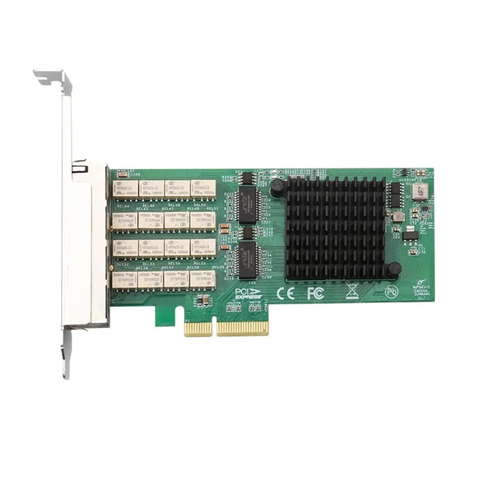 TXA103 PCI-E 4X 1G 4-Port Gigabit Bypass Power-Off Pass-Through Ethernet Adapter I350 Server Network Card - 2