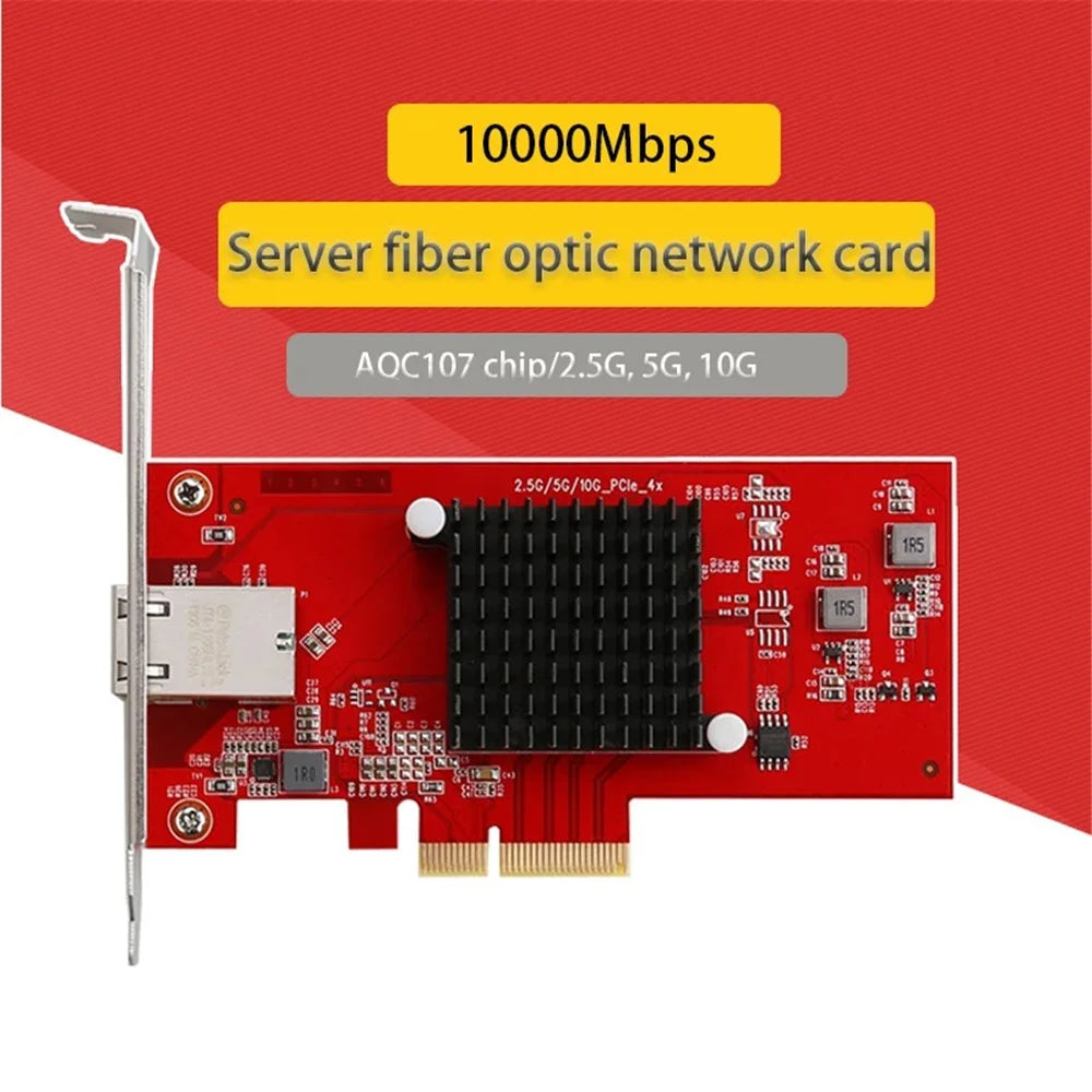 TXA074 AQC107 Desktop Computer RJ45 Port Network Card 10G PCI-E X4 Network Card - 2