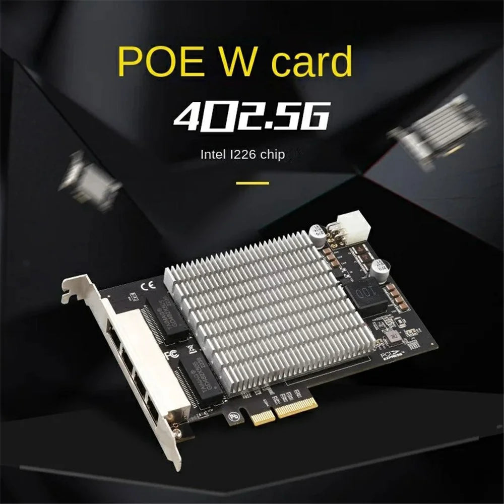TXA190 Industrial Camera Image Capture External Power Supply i226 Chip 2.5G Gigabit Poe Network Card - 2