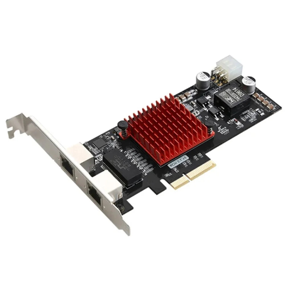 TXI052 Poe I350 Dual RJ45 Port Network Card PCI-E 4X Gigabit Network Card - 1