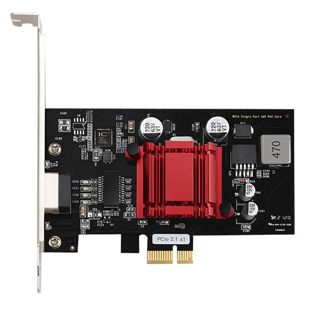 TXI053 I210 Ethernet POE Gigabit Network Card PCIe1X Industrial Camera Image Capture Power Supply - 2