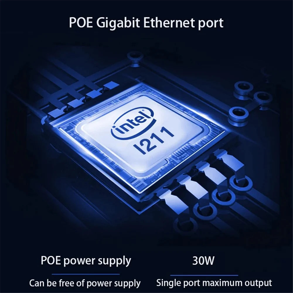 TXI053 I210 Ethernet POE Gigabit Network Card PCIe1X Industrial Camera Image Capture Power Supply - 6
