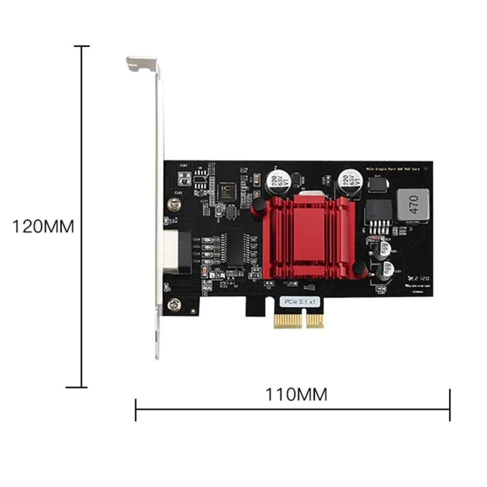 TXI053 I210 Ethernet POE Gigabit Network Card PCIe1X Industrial Camera Image Capture Power Supply - 7