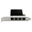 TXA198 LAN Card Intel 82571 Chip PCIe1X 1G Four Port RJ45 Gigabit Network Card - 7
