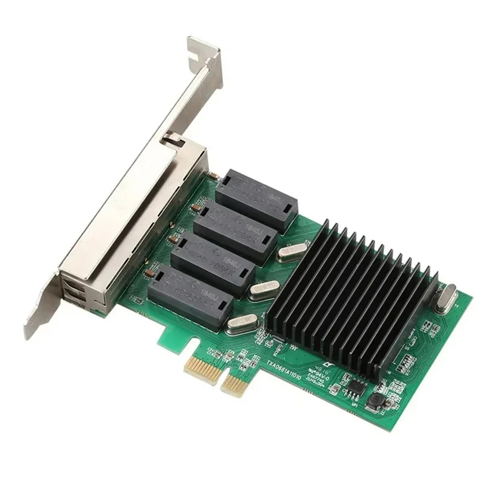 TXA066 RTL8111H 4 RJ45 Ports Gigabit Network Card 1000Mbps High Speed PCI-E 1X Network Card - 5