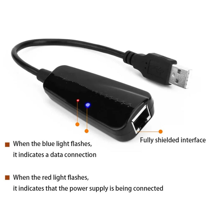 TXA041 USB to RJ45 Network Adapter Home Office 100Mbps Network Cable Connector - 2