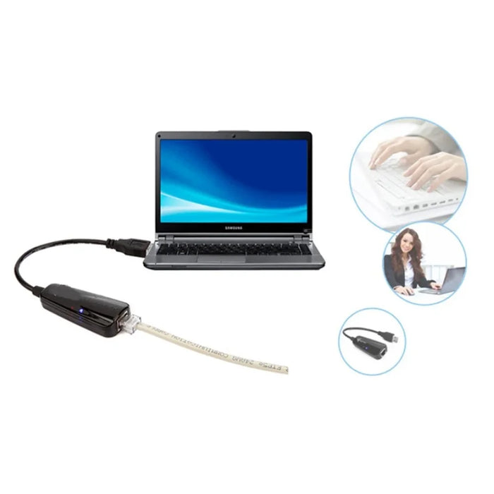 TXA041 USB to RJ45 Network Adapter Home Office 100Mbps Network Cable Connector - 5