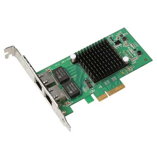 TXA032 Intel I350 Dual RJ45 Port 1000Mbps Network Card PCI-E 4X Gigabit Server Network Card - 1