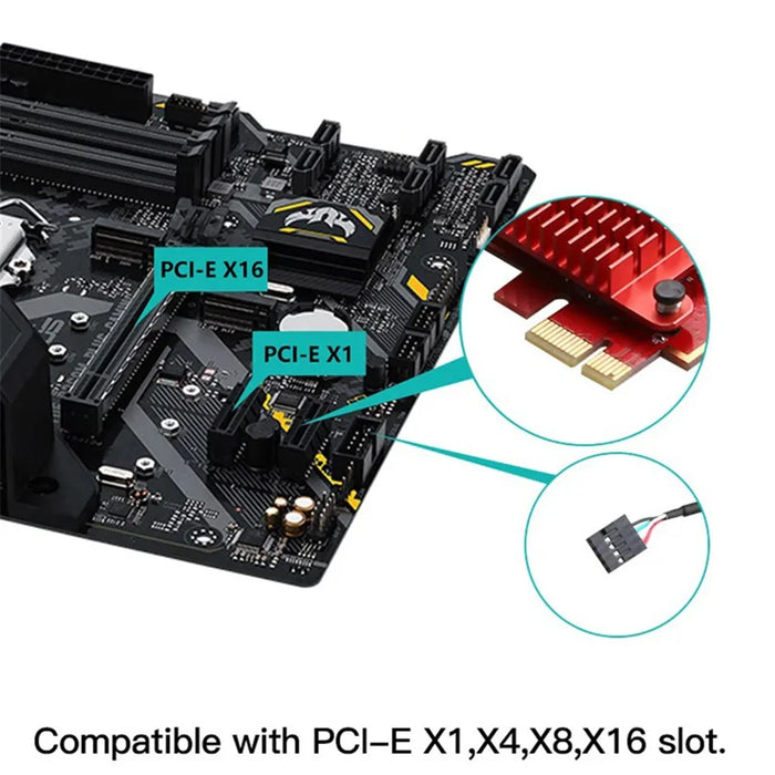 TXA083 AX200 2.4G / 5G Dual Band Gigabit Bluetooth-compatible WiFi6 PCIE Wireless Network Card - 6