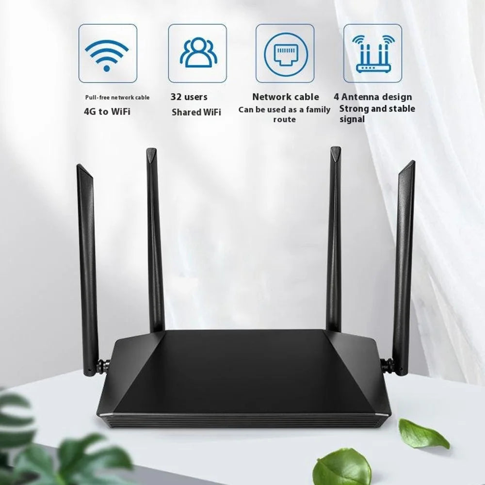X13 4G LTE WiFi Router RJ45 WAN LAN Wireless Home Modem with 4 Antennas (Europe / Asian / Africa Version) - 3