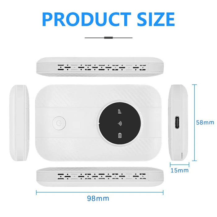M5-E Portable LTE 4G WiFi Router Pocket Hotspot Wireless Internet Repeater for Travel, Eurasia Version - 7