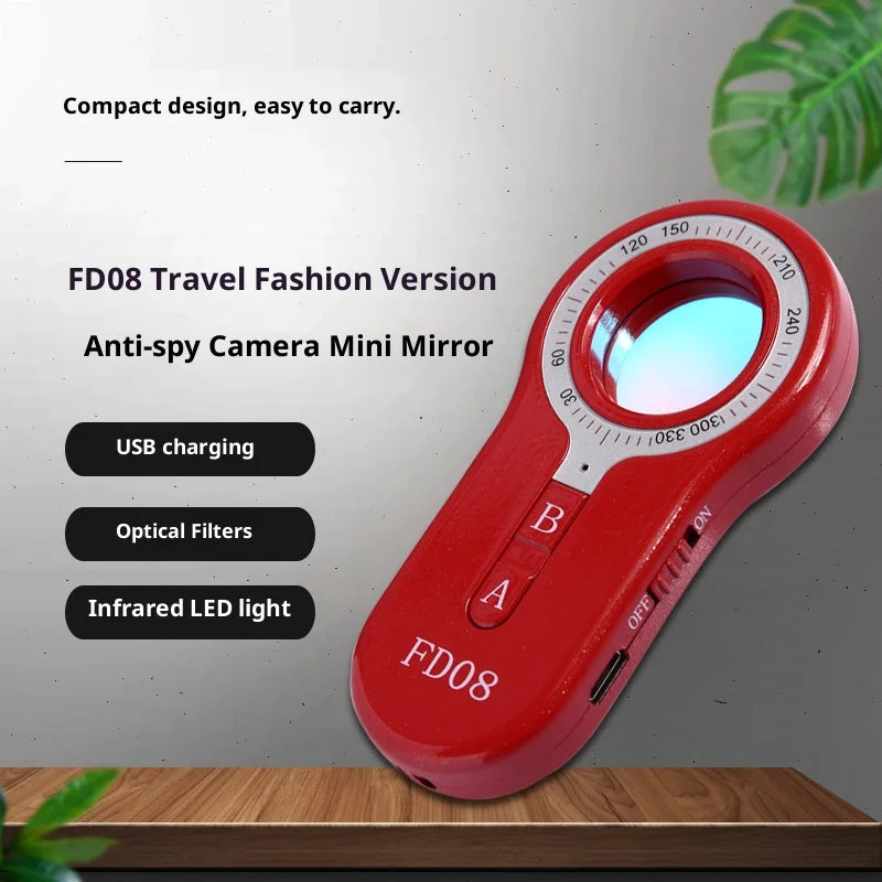 FD08 Vibration / Alert Dual Mode Signal Detector Personal Privacy Protection Device Multi-Function Scanner - Red - 3