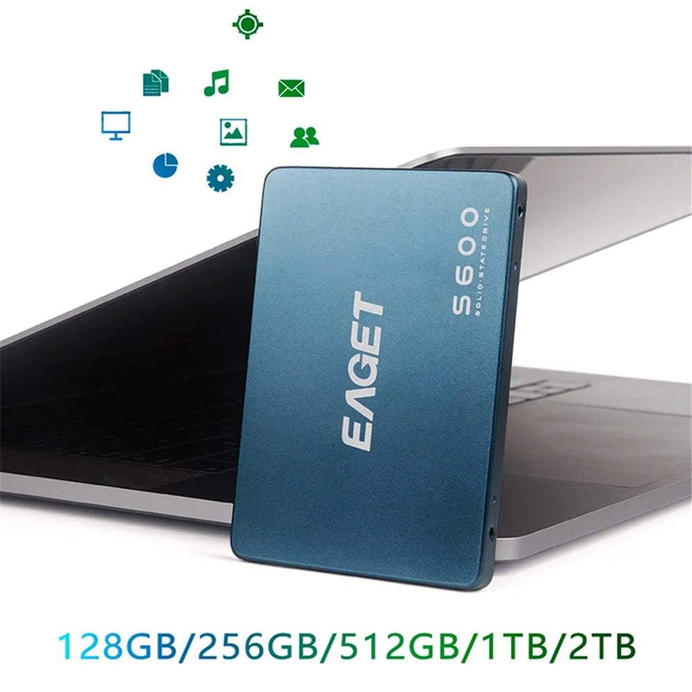 EAGET S600 SSD 2.5 Inch SATA III Internal Solid State Drive SSD - 128GB - 2
