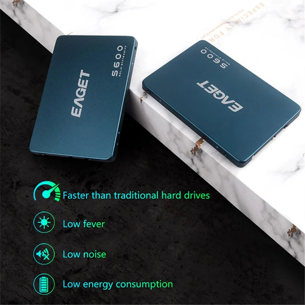 EAGET S600 SSD 2.5 Inch SATA III Internal Solid State Drive SSD - 128GB - 4