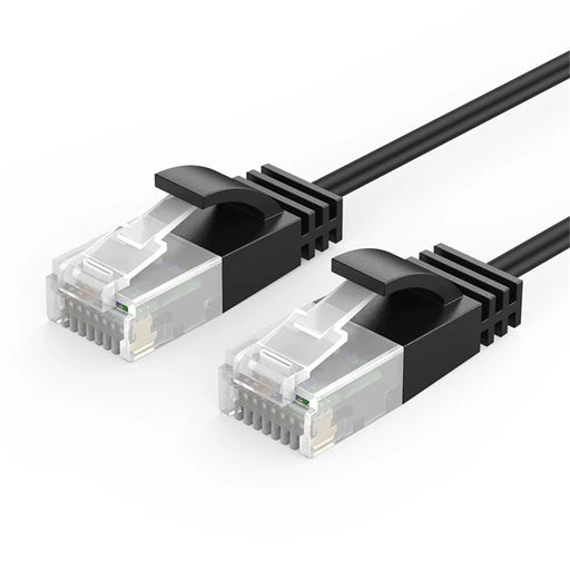CABLECREATION CL0045 2m Cat6a LAN Network Cable 10Gbps Pure Copper Thin Cord Computer Router Connection Cable - Straight - 1
