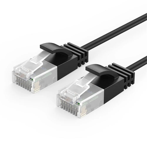 CABLECREATION CL0045 1m Pure Copper Cat6a Network Cable 10Gbps Thin Cord Computer Router RJ45 Ethernet Cable - Straight - 1