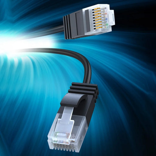 CABLECREATION CL0045 1m Pure Copper Cat6a Network Cable 10Gbps Thin Cord Computer Router RJ45 Ethernet Cable - Straight - 2