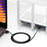 CABLECREATION CL0045 1m Pure Copper Cat6a Network Cable 10Gbps Thin Cord Computer Router RJ45 Ethernet Cable - Straight - 3