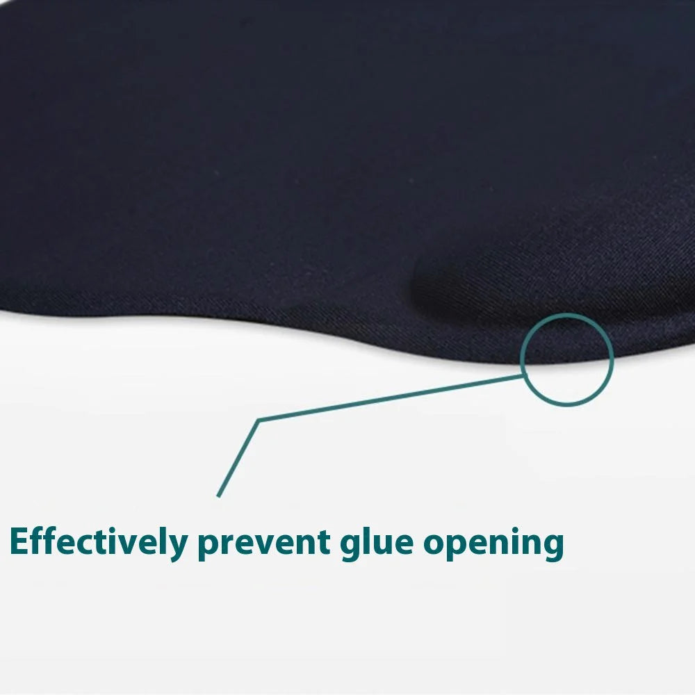 Ergonomic Memory Foam Wrist Support Mouse Pad Non-Slip Wrist Pain Relief Mousepad - Dark Blue - 5