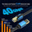 20m Cat 8 Ethernet Cable High Speed 40Gbps 2000MHz RJ45 Network Cord for Router Gaming Console - Gold - 4