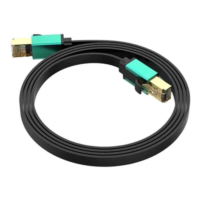 2m Cat 8 Ethernet Cable High Speed 40Gbps 2000MHz RJ45 Network Cord for Router Gaming Console - Green - 1