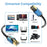 10m CAT8 Ethernet Cable Home Office 40Gbps 2000MHz High Speed Network Cable - Blue - 4