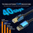8m CAT8 Ethernet Cable Home Office 40Gbps 2000MHz High Speed Network Cable - Green - 3