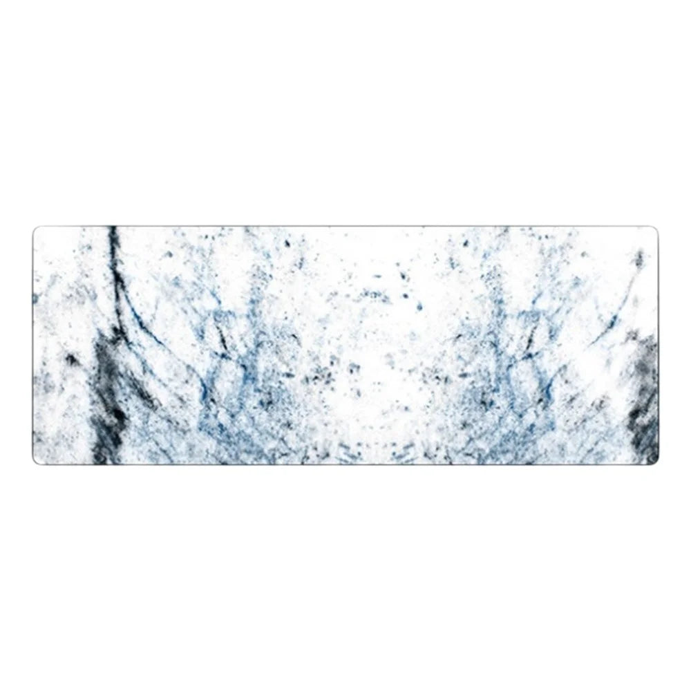 DLS-001 800x300x2mm Creative Mouse Pad Pattern Design Computer Desk Mat Single Side Locked Edge - Marble - 1