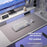 40 x 90cm Waterproof Stain Resistant Mouse Mat 1.7mm PU Leather Gaming Mouse Pad for Home / Office - Navy Blue - 2