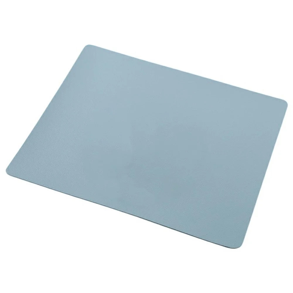 634 Dual-Sided Leather Desk Pad 26 x 21cm Mouse Mat Non-Slip Waterproof for Office / Home - Sky Blue - 1