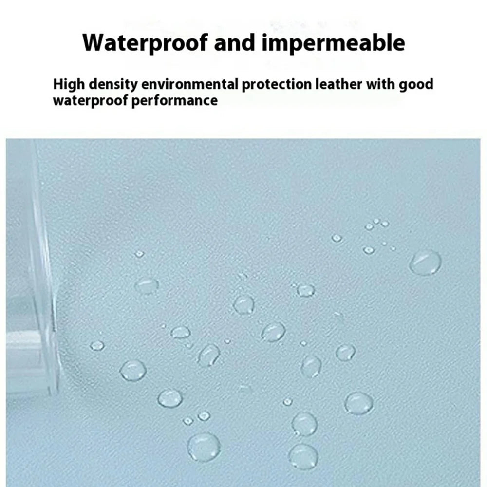 634 Dual-Sided Leather Desk Pad 26 x 21cm Mouse Mat Non-Slip Waterproof for Office / Home - Sky Blue - 4